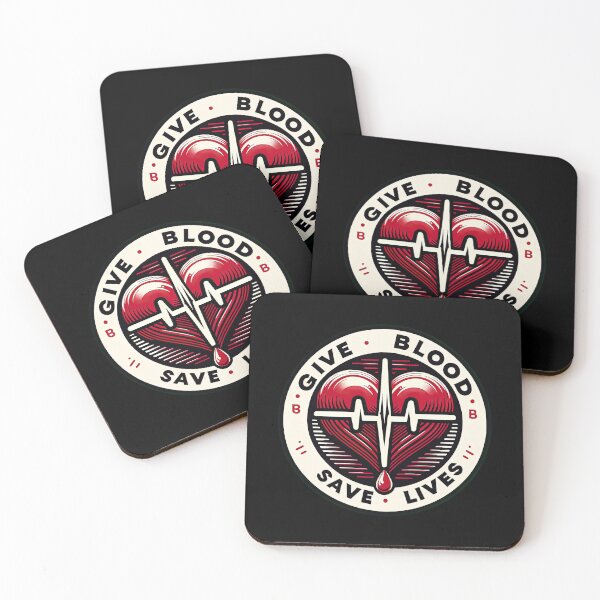 Item preview, Heartbeat Blood Donation Emblem Tee - blood donation awareness  designed and sold by MAPDDesigns.