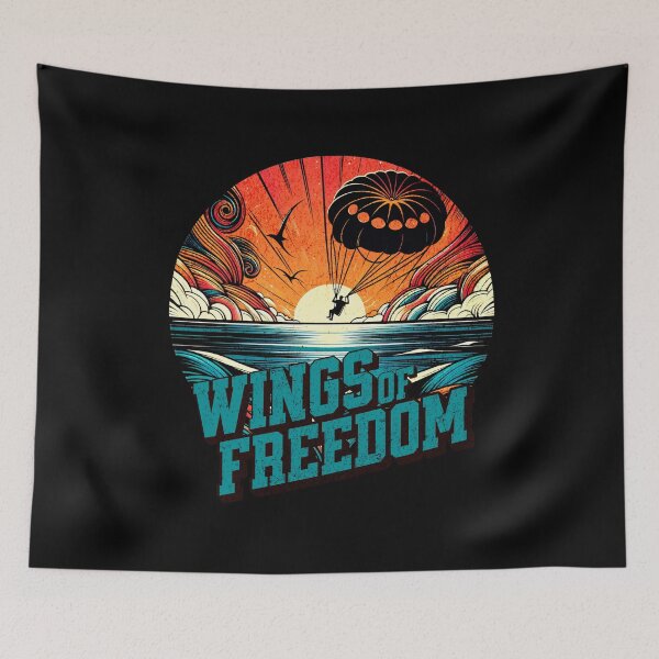 Item preview, Wings of Freedom Parasailing Design designed and sold by RedDesignSyc.