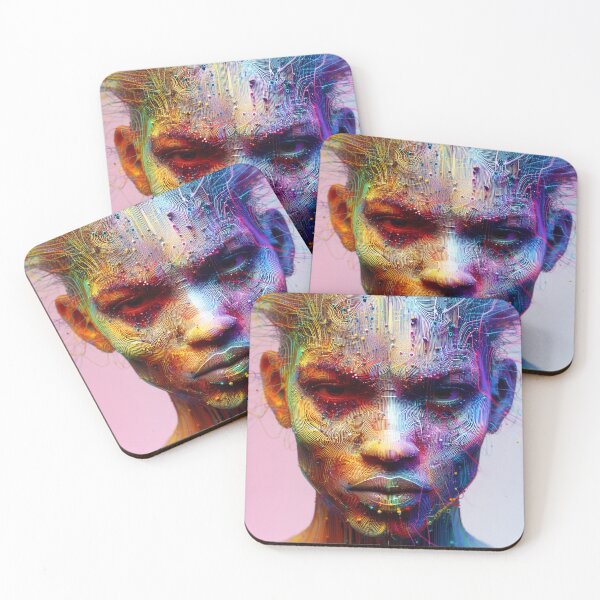 Item preview, Psychedelic art of a woman with acne on her face designed and sold by PsyQuency.