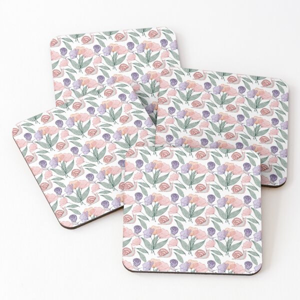 Item preview, Snail trail repeat pattern designed and sold by Lavender Fox Studio.