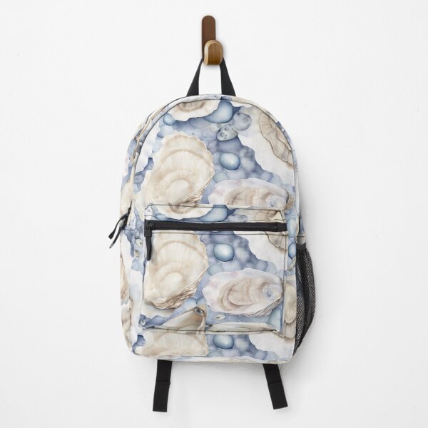 Item preview, Watercolor Seamless Sea Oyster Pattern designed and sold by mushizaman.