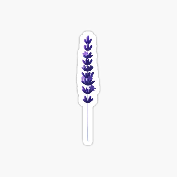 Vista previa del artículo con la obra «Rama de lavanda única», diseñado y vendido por CoquerelleStore.