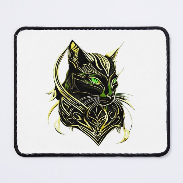 Item preview, Majestic black cat sensual nature's charming allure designed and sold by BlueGoldArt.