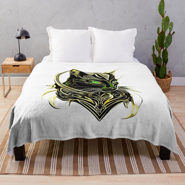 Item preview, Majestic black cat sensual nature's charming allure designed and sold by BlueGoldArt.