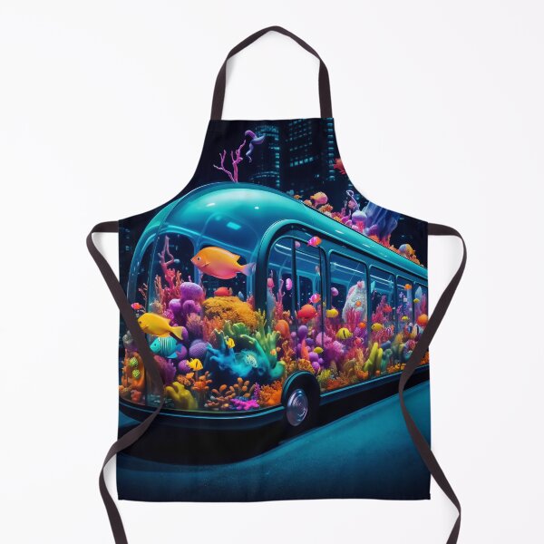 Item preview, Neon Aquarium Bus in the City Night designed and sold by oanaunciuleanu.