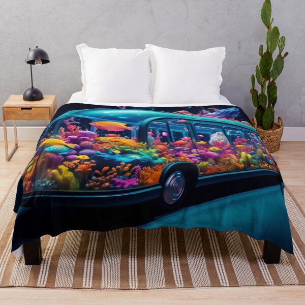 Item preview, Neon Aquarium Bus in the City Night designed and sold by oanaunciuleanu.