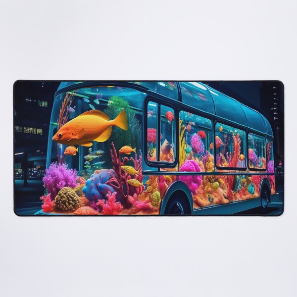 Item preview, Neon Aquarium Bus in the City Night designed and sold by oanaunciuleanu.