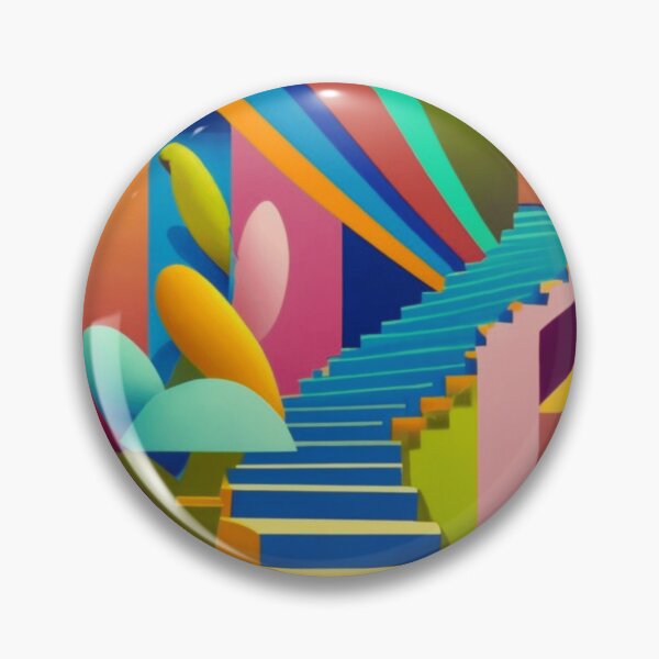 Item preview, Optical Illusion with Stairs designed and sold by HanaiPrint.
