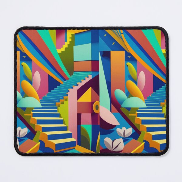 Item preview, Optical Illusion with Stairs designed and sold by HanaiPrint.