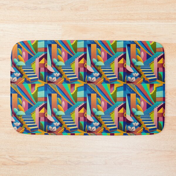 Item preview, Optical Illusion with Stairs designed and sold by HanaiPrint.