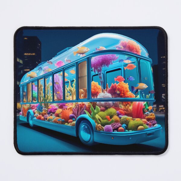 Item preview, Neon Aquarium Bus in the City Night designed and sold by oanaunciuleanu.