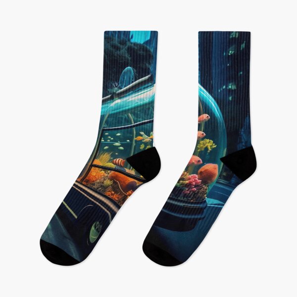 Item preview, Neon Aquarium Bus in the City Night designed and sold by oanaunciuleanu.