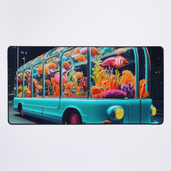 Item preview, Neon Aquarium Bus in the City Night designed and sold by oanaunciuleanu.