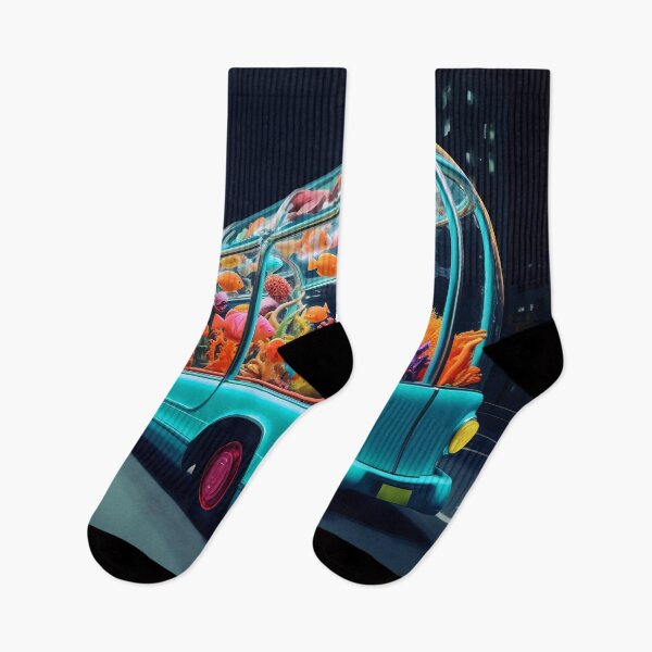 Item preview, Neon Aquarium Bus in the City Night designed and sold by oanaunciuleanu.