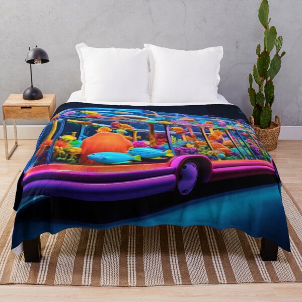 Item preview, Neon Aquarium Bus in the City Night designed and sold by oanaunciuleanu.