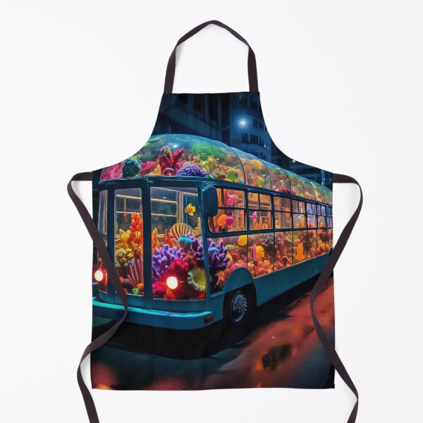 Item preview, Neon Aquarium Bus in the City Night designed and sold by oanaunciuleanu.