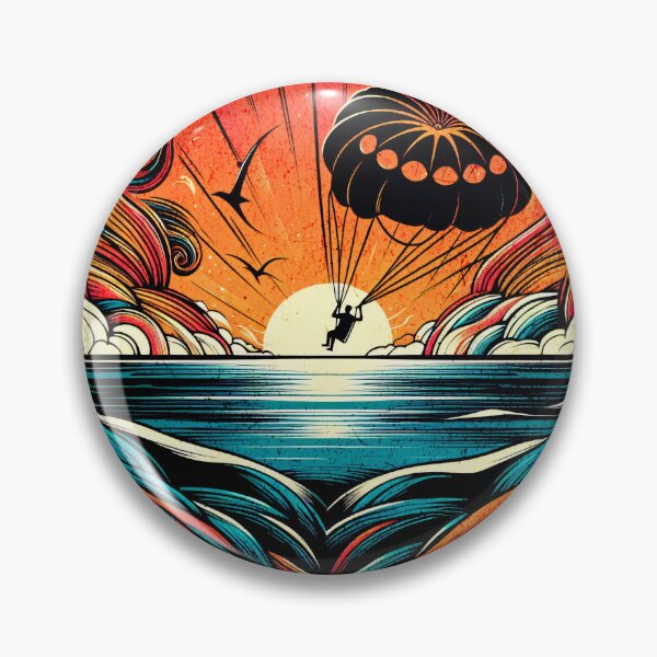 Item preview, Parasailing Retro Vintage Design designed and sold by RedDesignSyc.
