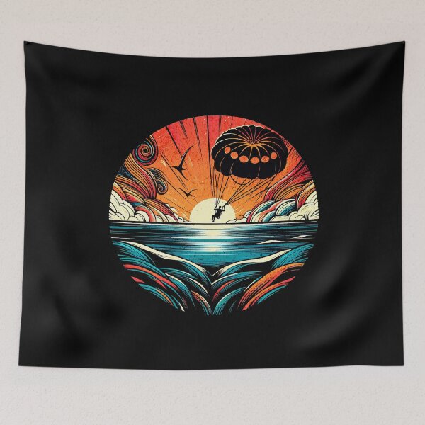 Item preview, Parasailing Retro Vintage Design designed and sold by RedDesignSyc.