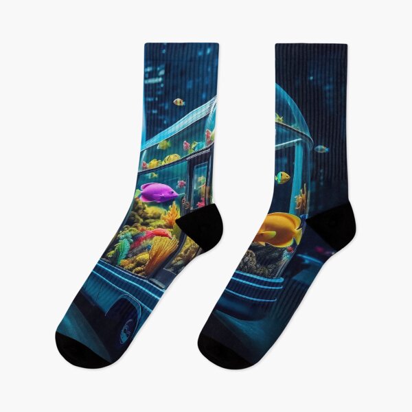 Item preview, Neon Aquarium Bus in the City Night designed and sold by oanaunciuleanu.
