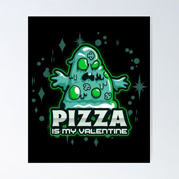 Item preview, Día de San Valentín: divertido regalo del día de San Valentín para jugadores. Amor por la pizza designed and sold by TheVirtualSpace.