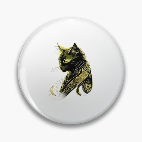 Item preview, Copy of Majestic black cat sensual nature's charming allure designed and sold by BlueGoldArt.
