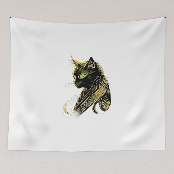 Item preview, Copy of Majestic black cat sensual nature's charming allure designed and sold by BlueGoldArt.