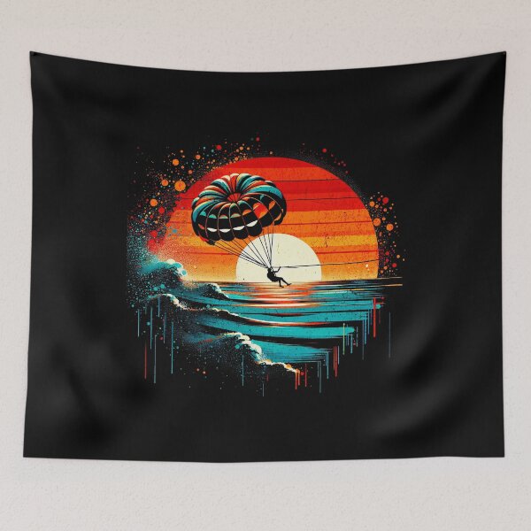 Item preview, Parasailing Retro Grafitti Design designed and sold by RedDesignSyc.