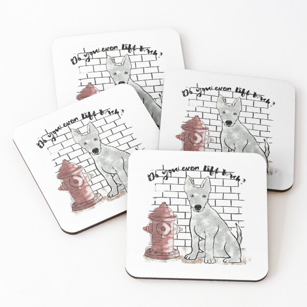 Item preview, Dog at Fire Hydrant Do You Even Lift Bruh? designed and sold by HeidiMyersArt.
