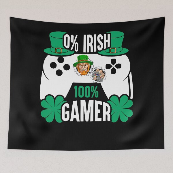 Item preview, 0 Irish 100 Gamer Saint Patty's Video Game Funny Gaming designed and sold by BalladOfZeus.