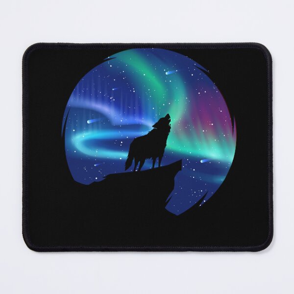 Item preview, Polar Lights Wolf Aurora Borealis designed and sold by MooonTees.