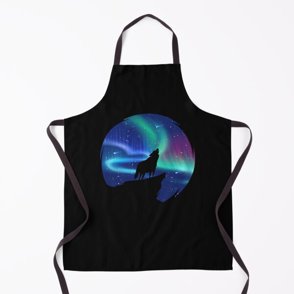 Item preview, Polar Lights Wolf Aurora Borealis designed and sold by MooonTees.