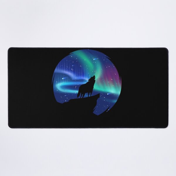 Item preview, Polar Lights Wolf Aurora Borealis designed and sold by MooonTees.