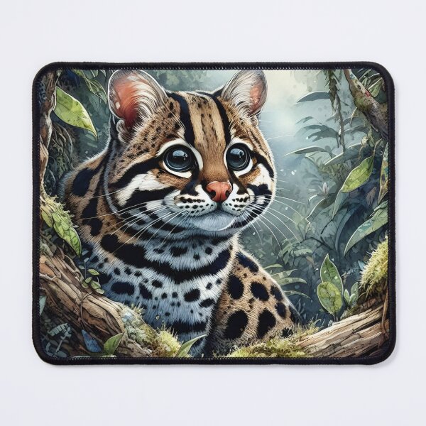 Item preview, Margay animal art designed and sold by RubisLeaf.