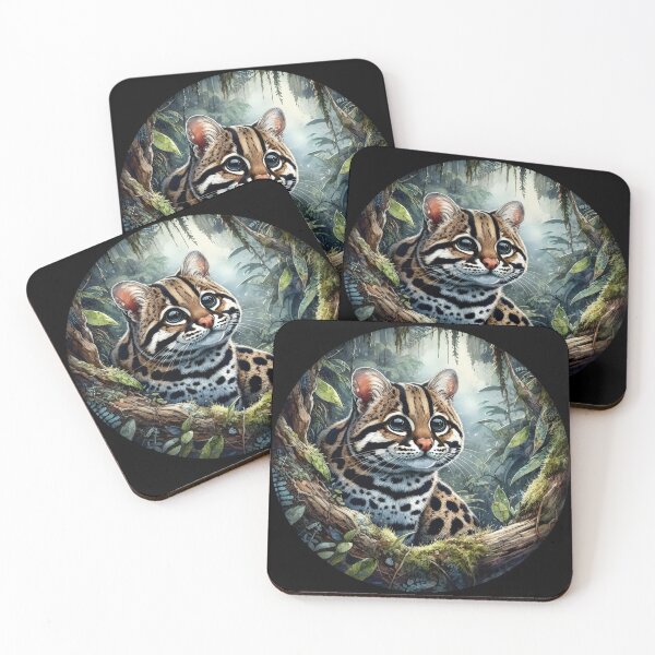 Item preview, Margay animal art designed and sold by RubisLeaf.