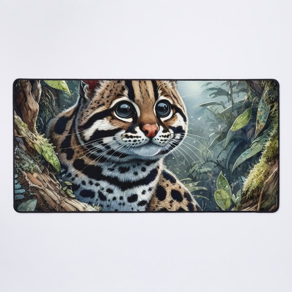 Item preview, Margay animal art designed and sold by RubisLeaf.