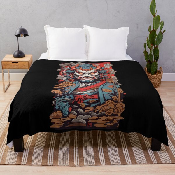 Item preview, Oni Demon Retro Japan Art designed and sold by LuminOrb.