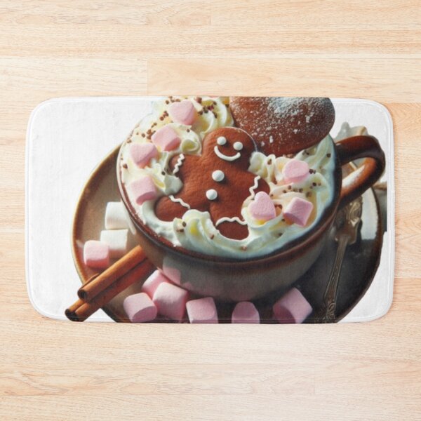 Item preview, Gingerbread Man Making Snow Angel designed and sold by LyssasMindArt.