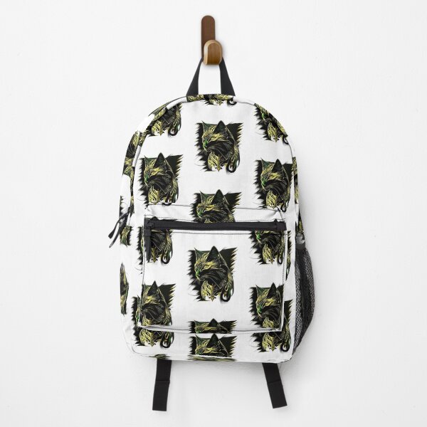 Item preview, Angry Cat with gold and green designed and sold by BlueGoldArt.