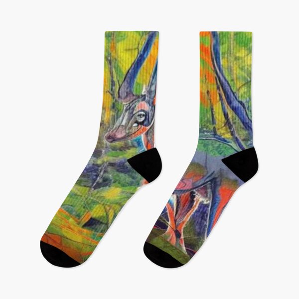 Item preview, Antelope in forest designed and sold by George Hutton Hunter.
