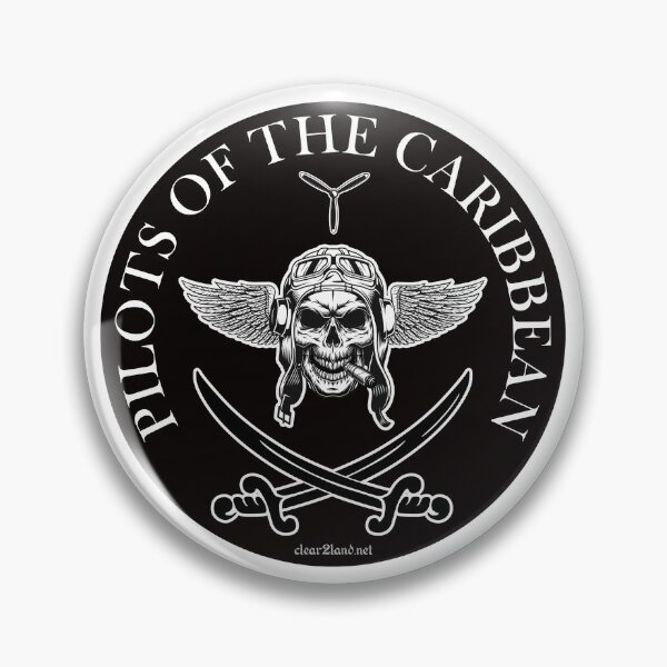 Item preview, Pilots of the Caribbean Skull with WINGS designed and sold by clear2land.