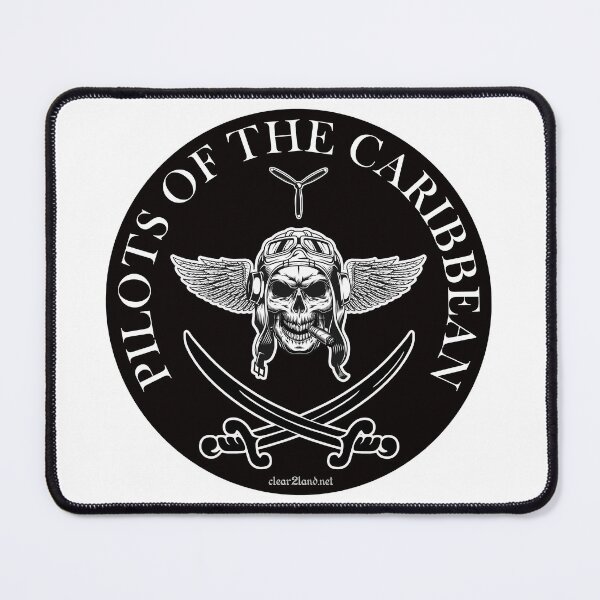 Item preview, Pilots of the Caribbean Skull with WINGS designed and sold by clear2land.