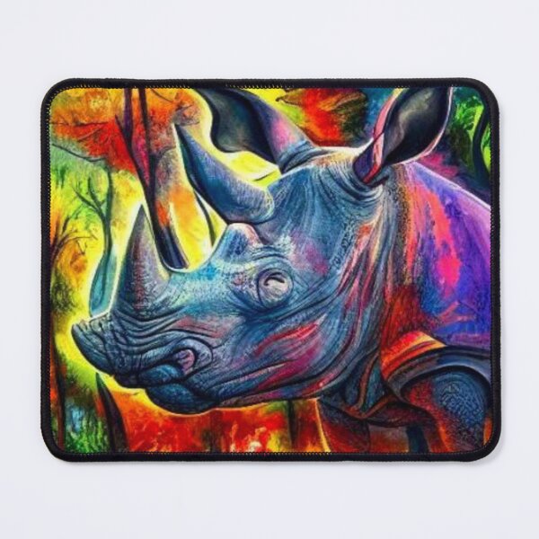 Item preview, Rhino among flames designed and sold by George Hutton Hunter.