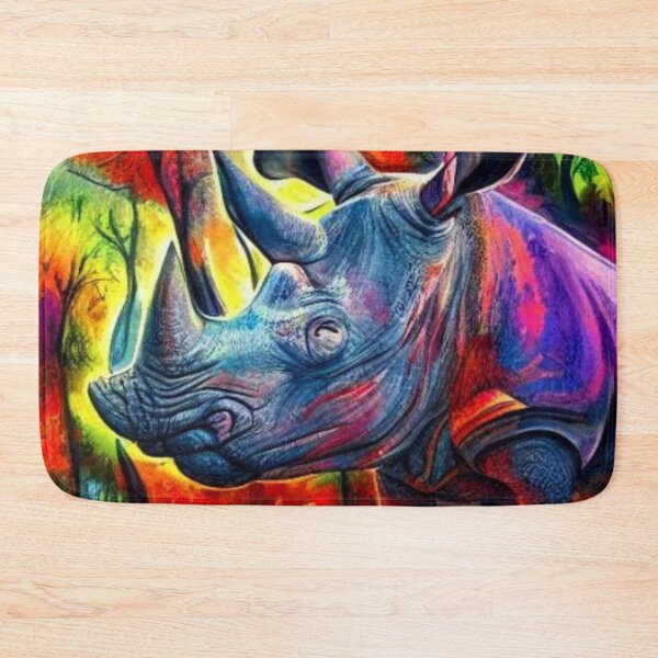 Item preview, Rhino among flames designed and sold by George Hutton Hunter.
