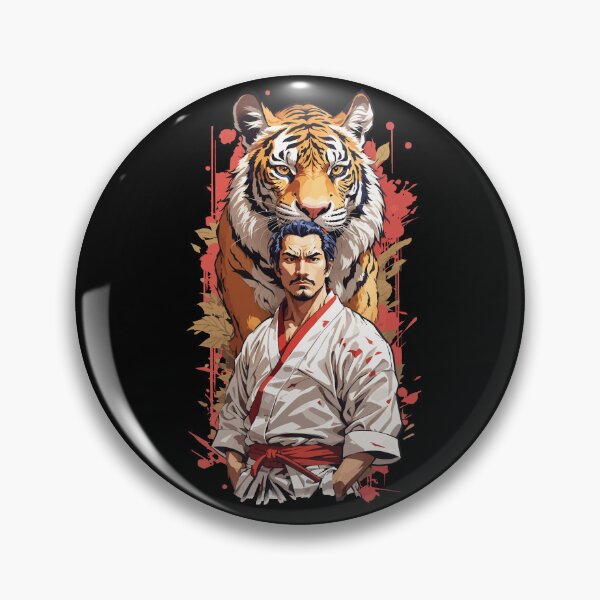 Item preview, Tiger Martial Artist Retro Martial Arts Art Style designed and sold by LuminOrb.