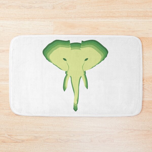 Item preview, Retro Elephant Green designed and sold by LittleGoblinPrs.