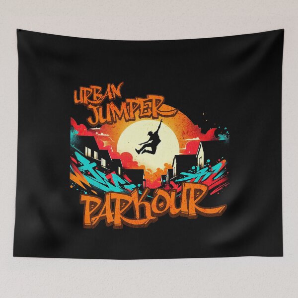 Item preview, Urban Jumper Parcour Graffiti Design designed and sold by RedDesignSyc.