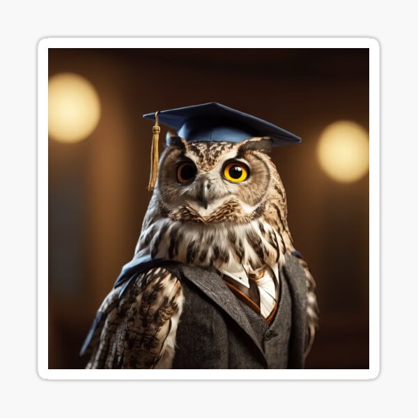Item preview, Owl dressed as college professor designed and sold by stevanovicigor.