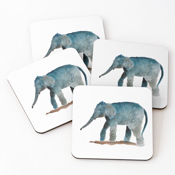 Item preview, African Safari - Watercolor Baby Elephant for Nursery designed and sold by julyperson.