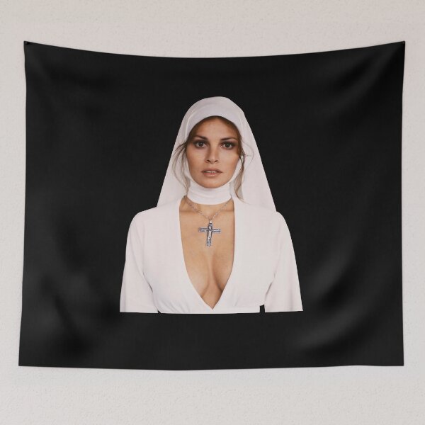 Item preview, Raquel actor Welch, Raquel Nun, Bluebeard, Printed. designed and sold by shannonroberto.