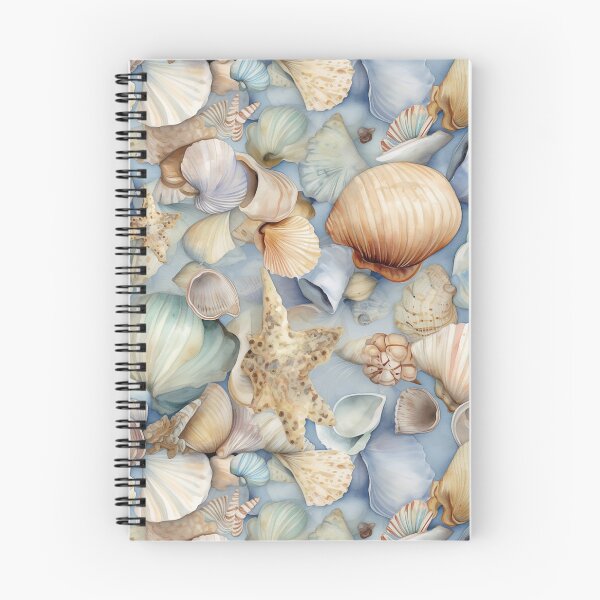 Item preview, Watercolor Seamless Seashell Pattern designed and sold by mushizaman.